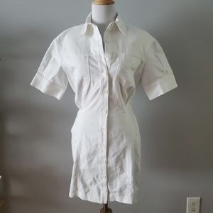 Zara Cotton shirt dress short sleeve button up